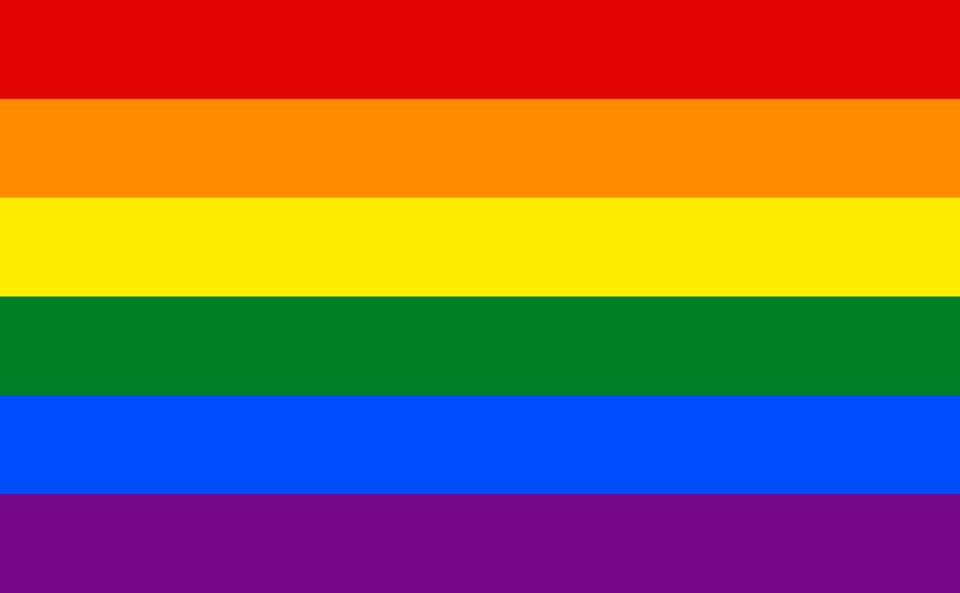 Gay pride flag.