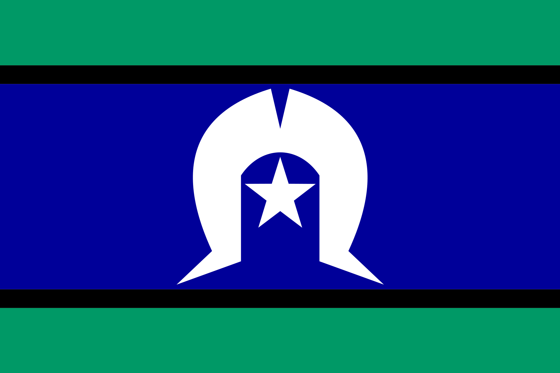Torres Strait Islander flag.